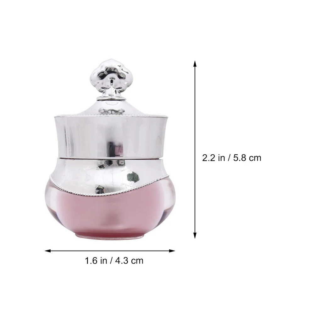 

3Pcs Travel Bottle Set Leakproof Cream Jars with Dome Lid for Face Cream Eye Treatment Portable Organizer Compact Size