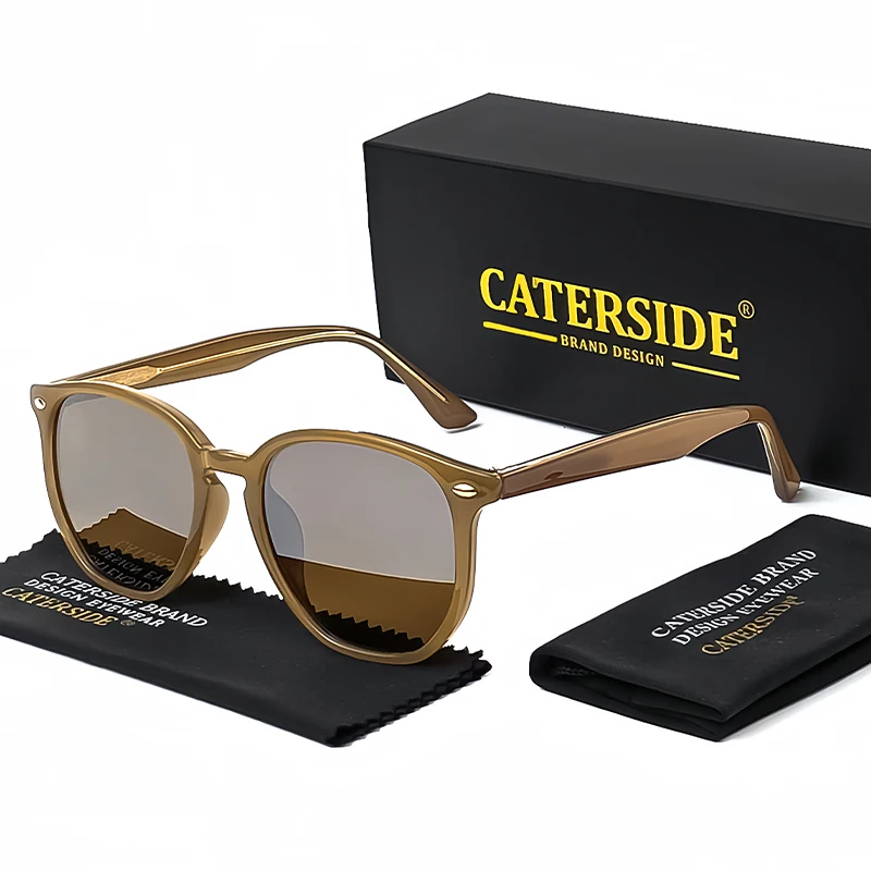Caterside Retro polygonale Sonnenbrille Herren Punk Modemarke entworfen gute Qualität Frauen Sonnenbrille Reises port Party UV400 – Detail 4