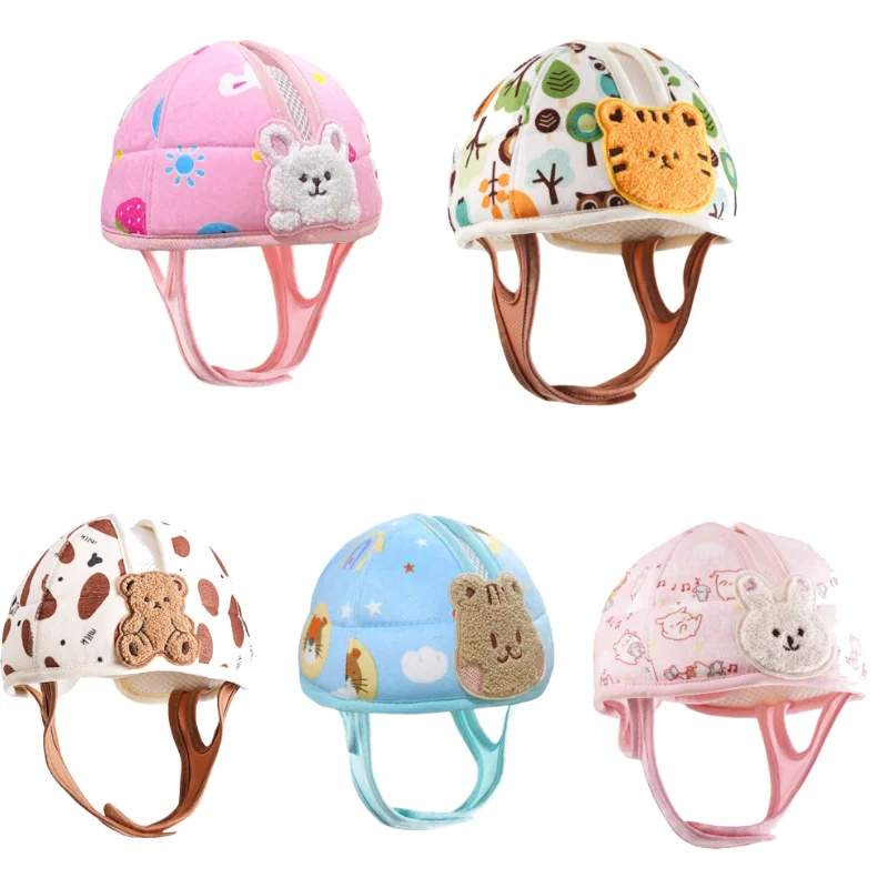 Infant Anti Fall Hat for Baby Learning to Walk Lightweight and Comfortable Toddler Head Protections Hat Safety Caps