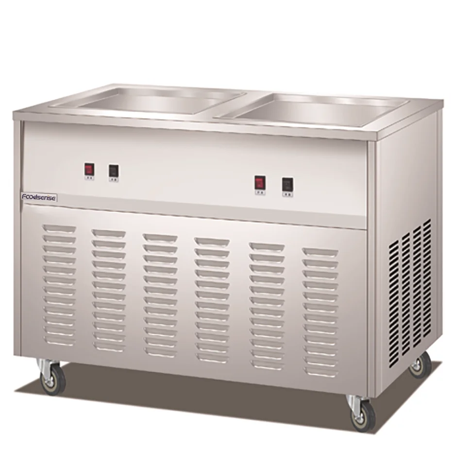 

High Quality Fried Ice Cream Making Machine Frying Roll Fried-ice-cream-roll-machine Flat Pan Sweat Pant Customized