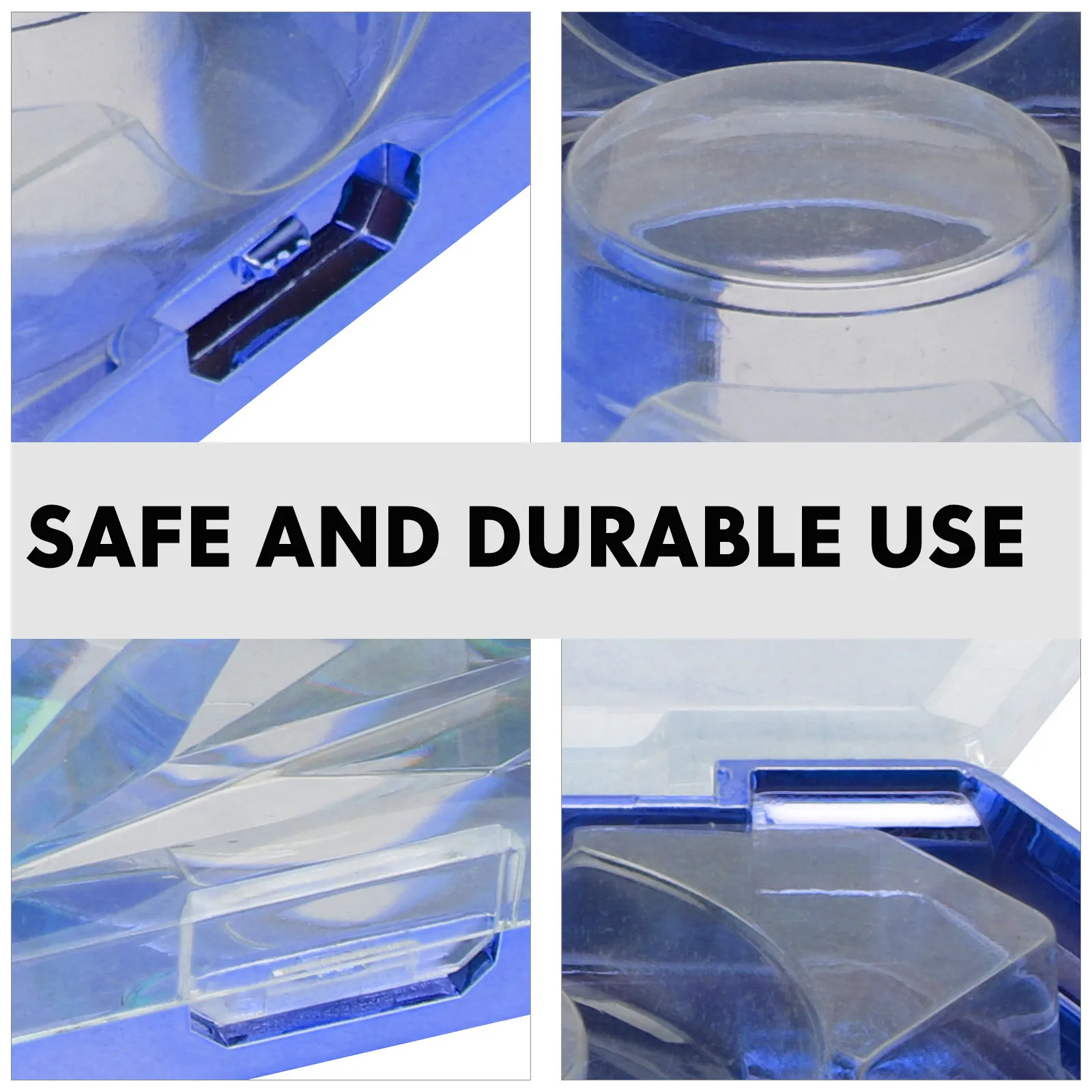 Boîte de faux fournitures de maquillage en acrylique, 2 pièces, plateau en forme de diamant, conteneur de rangement de cils, étui organisateur de fournitures de maquillage