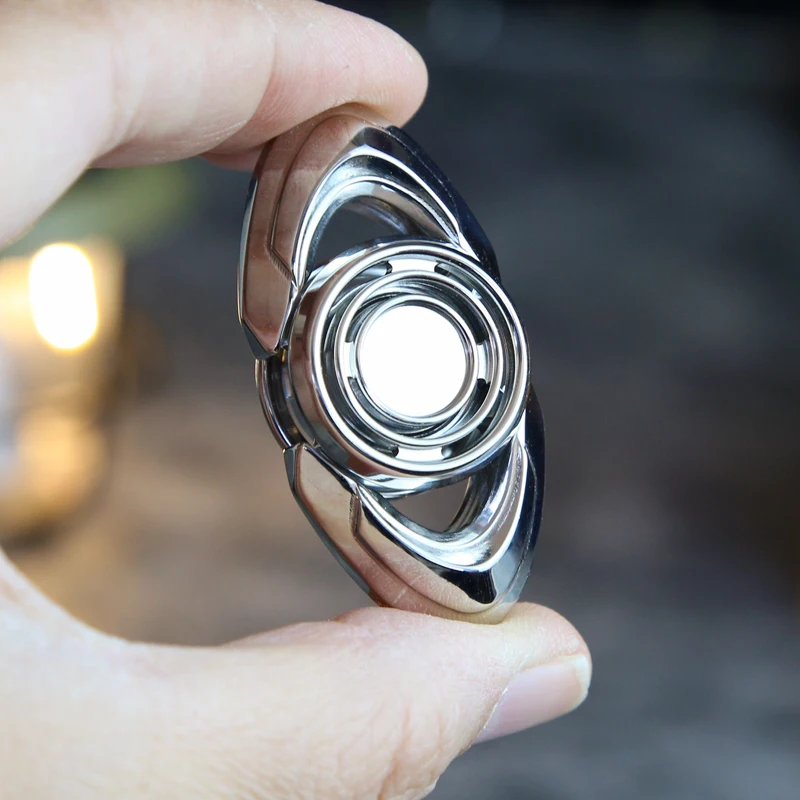 EDC Fingertip Kreisel Zwei-Blatt Fidget Spinner Zappeln Spielzeug Büro Stress Relief Spielzeug Für Erwachsene Kinder Geschenk