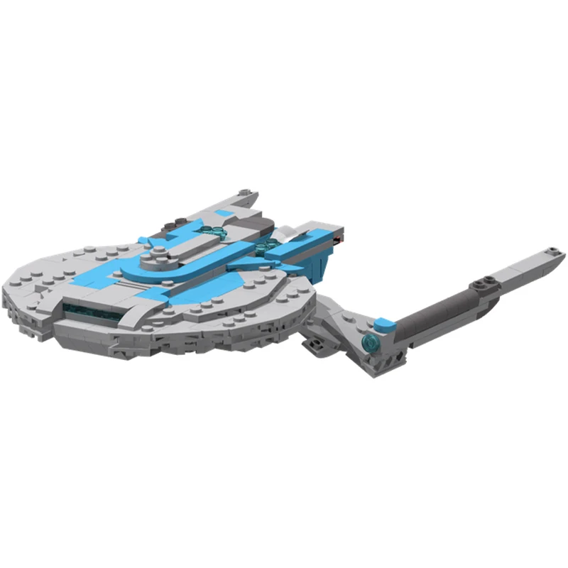 

578PCS MOC Georgiou Class and Aurora Class Starships from STO Smooth Edition DIY Modular Building Blocks Set