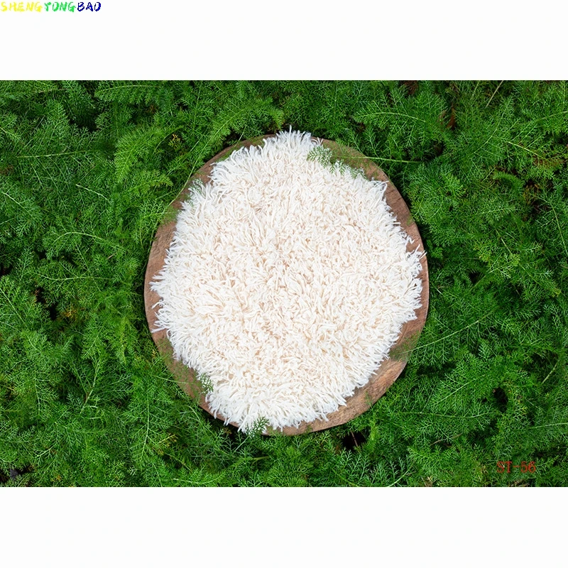 Vinyl Newborn Digital Background With Heart Shape And Fur Photography Backdrop Birthday Baby Hundred Days Studio Props XSE-12