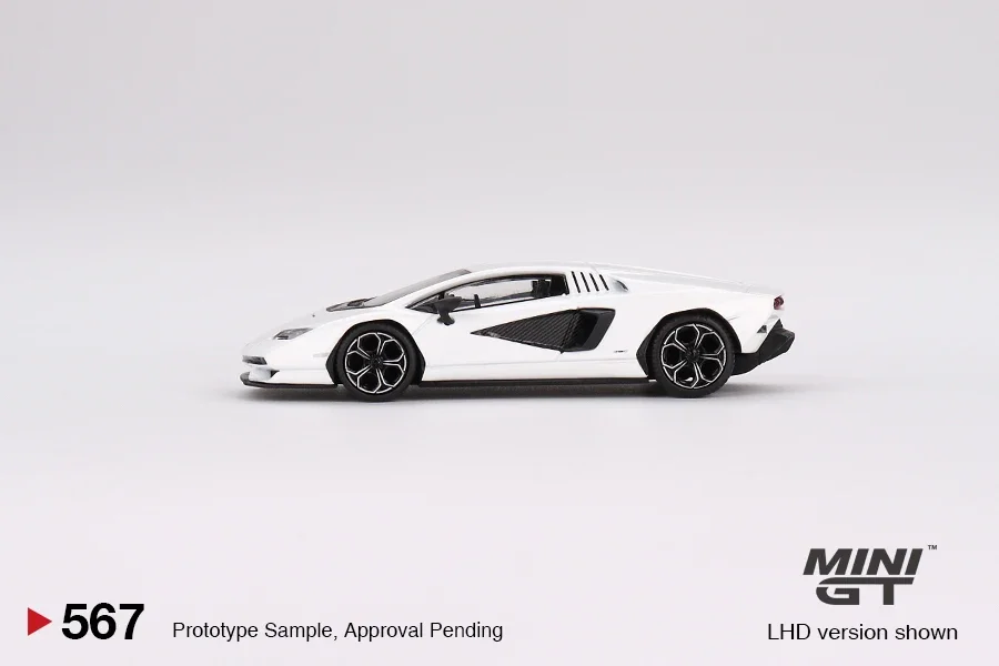 MINIGT 1/64 Lamborghini Countach LPI 800-4 Bianco Siderale MGT00567-CH Cars Alloy Vehicle Diecast Metal Model Kids Toys Boys