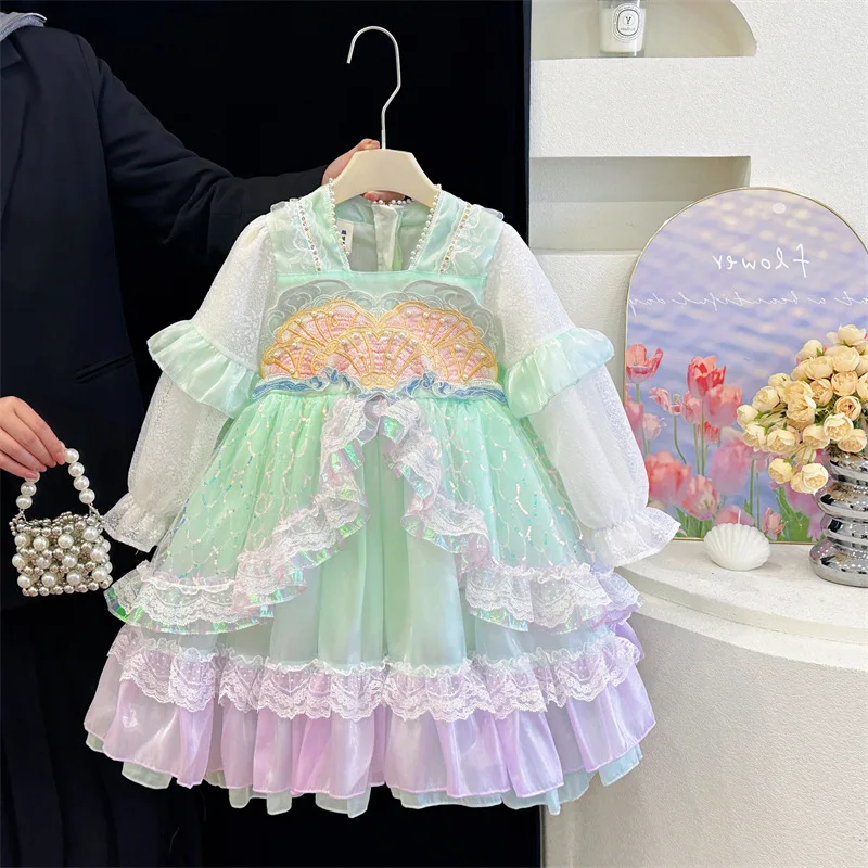 

Girl Princess Dress Spring Outfit Children's Chinese Style Spring Dress Little Girl Spring Dress