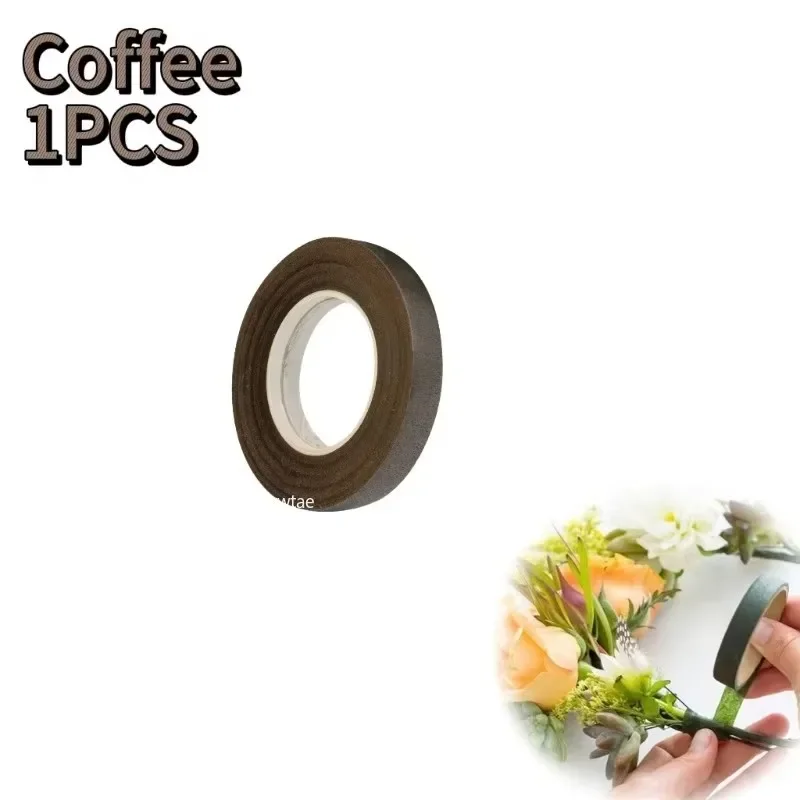 1-10 Stuks Boeket Bloemen Stem Tapes Groene Zelfklevende Tapes Bloemist Bloem Inpakband Bruiloft Diy Decoratie Benodigdheden