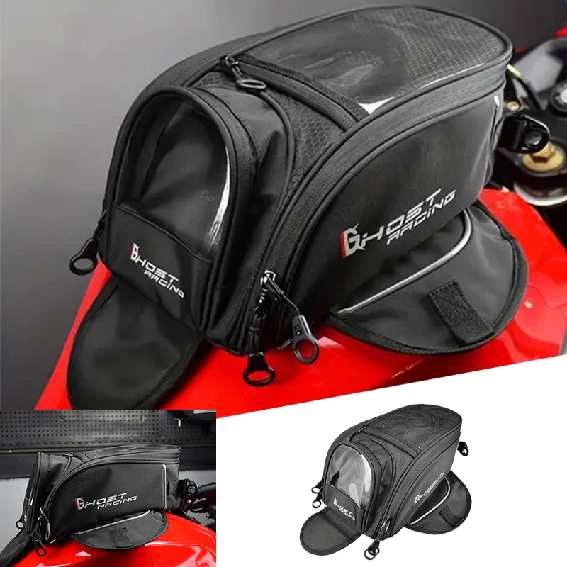 

Magnetic Motorcycle Tail Bag Motorbike Backpack Motorcycle Helmet Backpack Luggage Moto Tank Bag Motorcycle Racing Bag Black