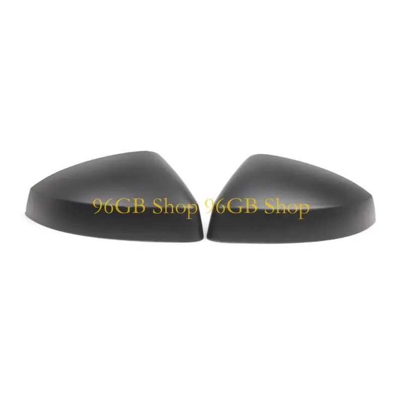 

96GB Seamlessly ABS Mirror Covers 8V0857527, 8V0857528 Black Replace Shells With Secure Adhesive Backing