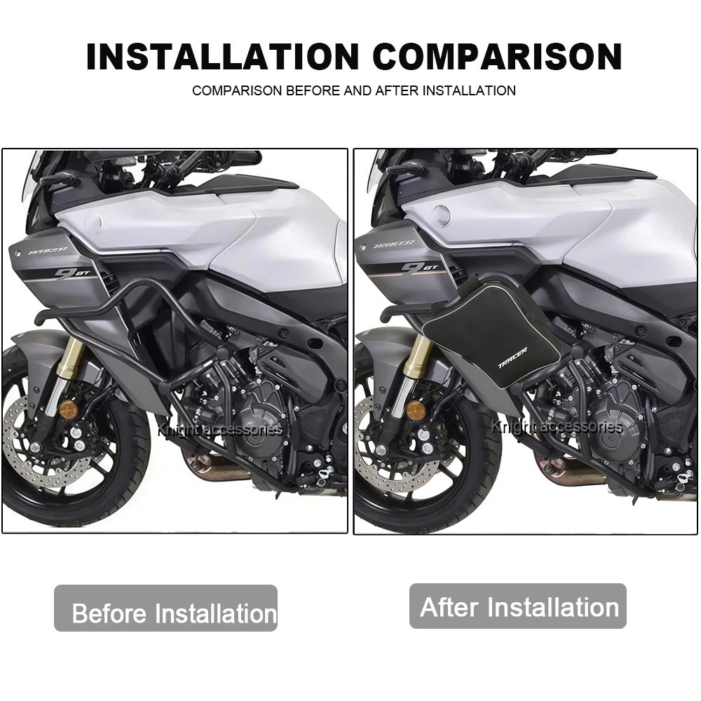 New Motorcycle Bumper Frame Bags Repair Tool Placement Waterproof Bag Package Toolbox For Tracer 9 TRACER 9 2025 -