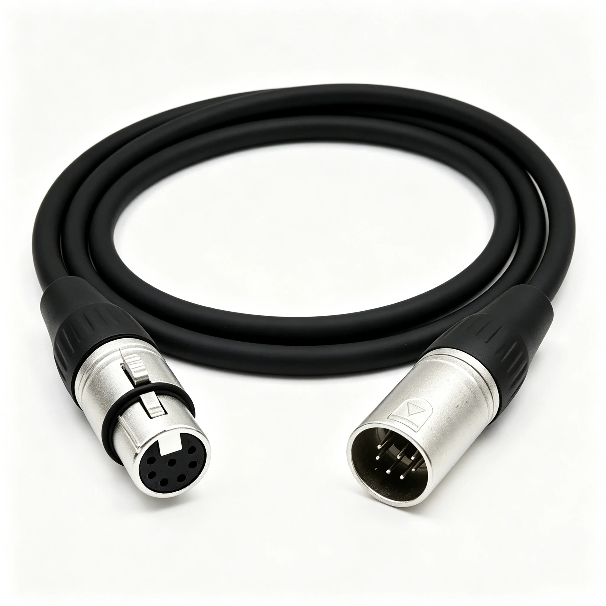 Premium High-Purity 7P 7Pin XLR Male to Female Connector Balanced Audio Interconnect Cable Microphone Cable