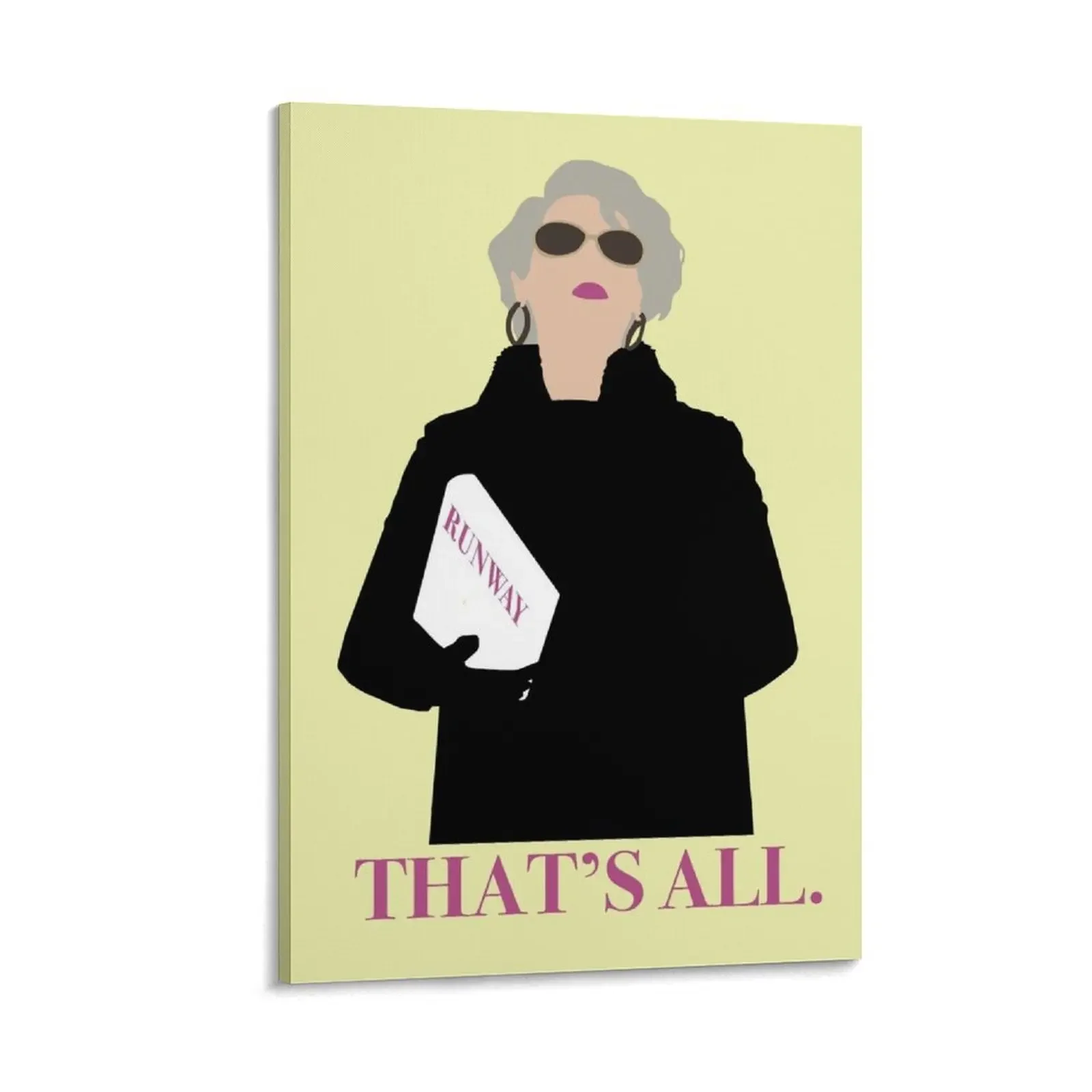 

That's All - Meryl Streep - The Devil Wears Prada Canvas Painting vintage home decor decorative items for home wall decor