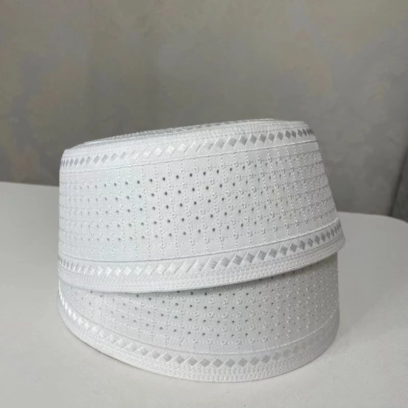 Gorros musulmanes para hombres, sombrero de oración, Kufi, Kippah islámico, Hijab, Arabia Saudita, turbante judío, fiesta bordada, envío gratis