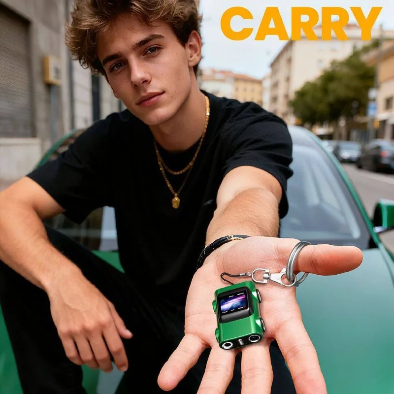 Cross-border mini car keychain sports camera