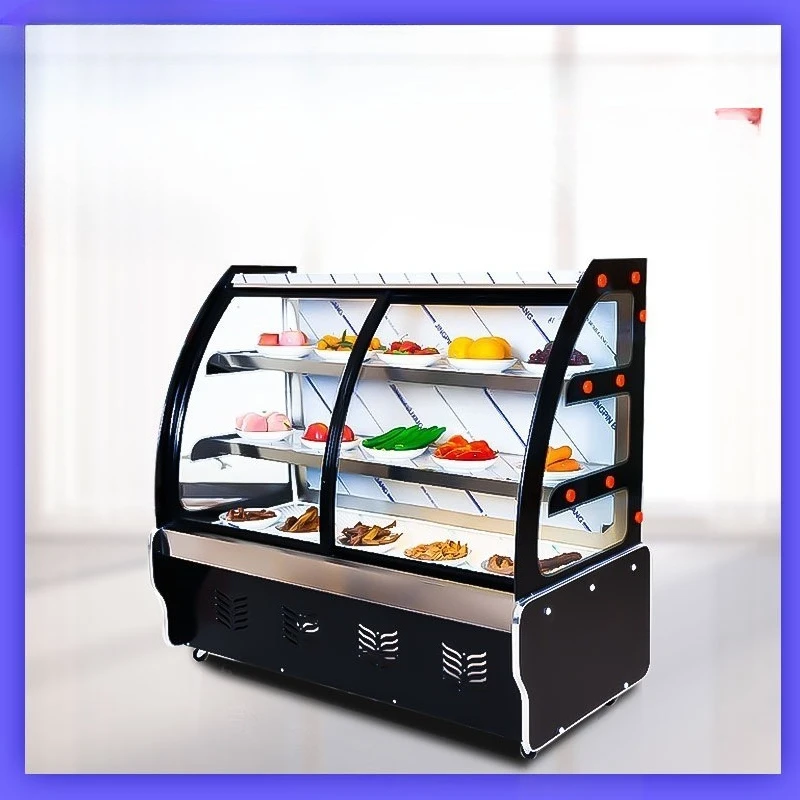 Cold vegetable display cabinet Refrigerated fresh-keeping cabinet Commercial cooked food Braised vegetable duck neck freezer