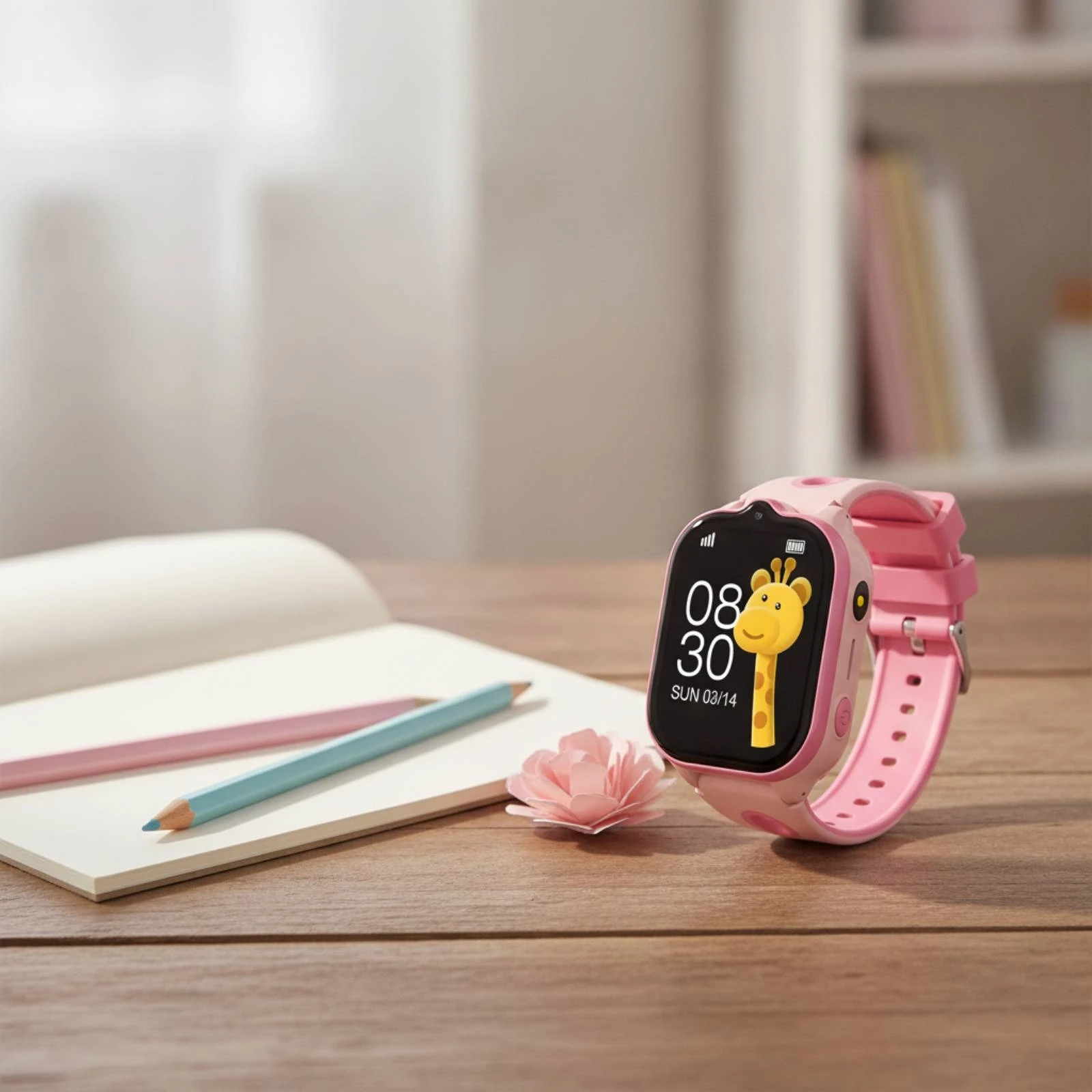 4G Smart Watch with Camera Sturdy Smartwatch with Camera Smartwatch with Touchscreen Compact for Children, Outdoor Play, School