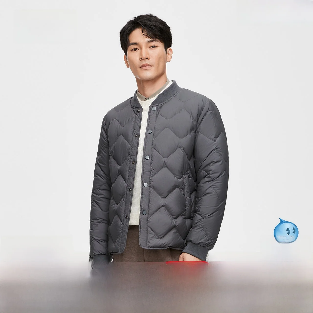 

Men's Lightweight Faionable ort down Jaet Stand Collar Windproof Warm Casual All-Match Autumn Winter New Arrival