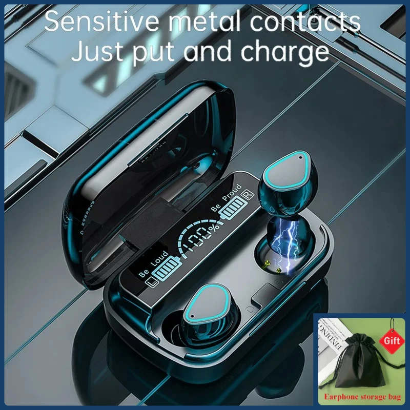 

Bluetooth Wireless Headphones TWS Auriculares With Microphone Fone De Ouvido In Ear Headset Gamer Earphones Power Bank Handfre