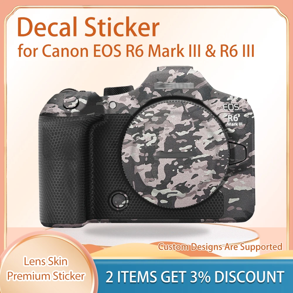 

R6 III Decal Skin Skin Wrap Covered R6III Protective Film Cover Film for Canon EOS R6 Mark III R6 III Camera Skin Decal