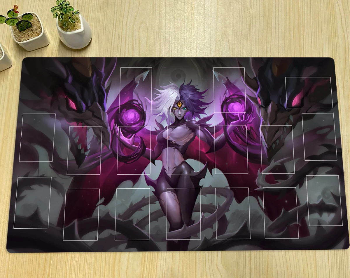 YuGiOh Yubel Playmat Board Game Duel mat TCG CCG Trading Card Game Mat Anime Mouse Pad Custom Rubber Desk Mat Zone & Bag 60x35cm