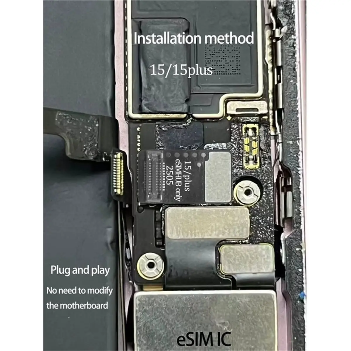 IC Flex Cable for 15 / 15 Plus US Locked Convert ESIM to SIM Dual Card Flex Ribbon Cable Repair Parts
