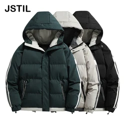 Novo 2022 dos homens jaqueta casual moda inverno quente parkas casaco trench grosso masculino à prova de vento heate casacos parka