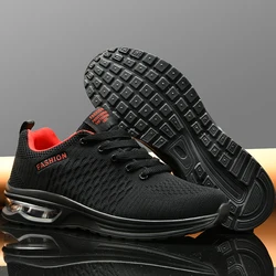 Men Sports Shoes Big Size Comfortable Fashionable Lace Up Casual Anti Slip Wear-resistant Outdoor Mesh Running Shoes for Men