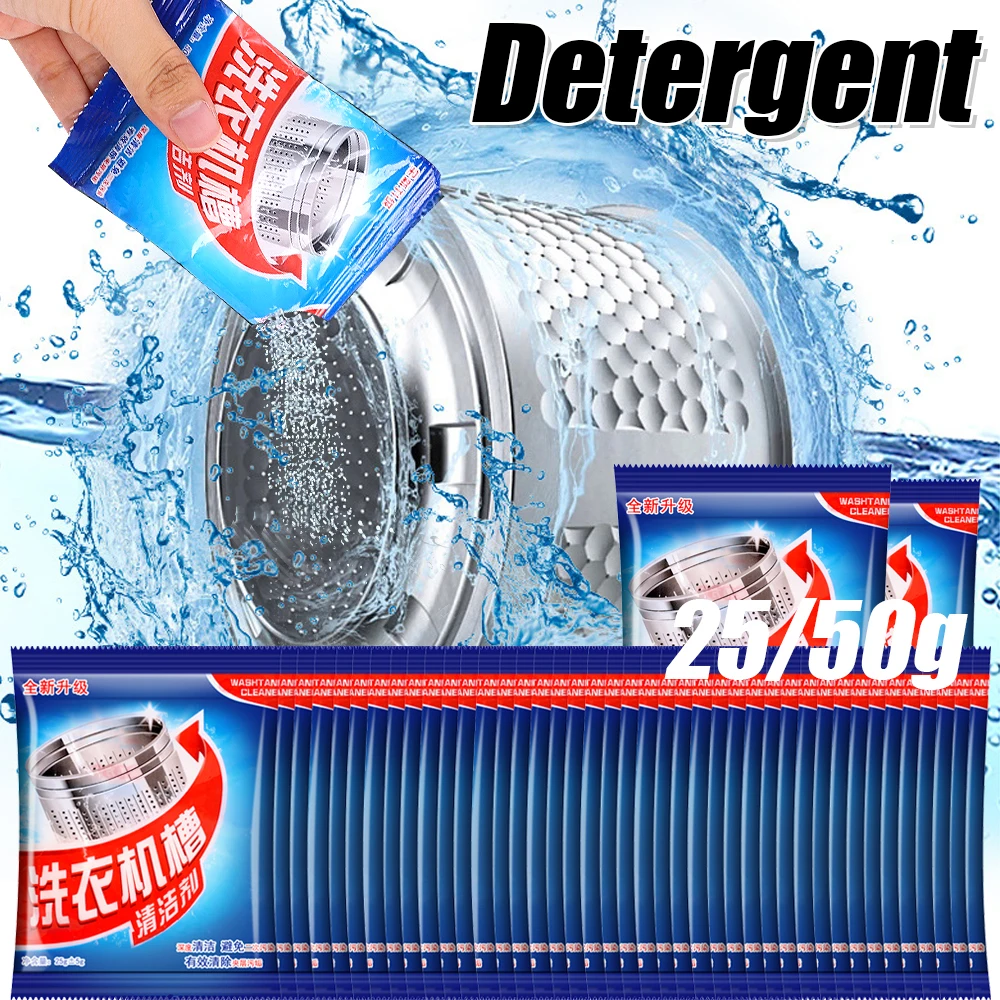 Washing Machine Cleaning Powder in Bags Washing Machine Tank Cleaning Agent Effective Removal Mildew Laundry Cleaner Surfactant