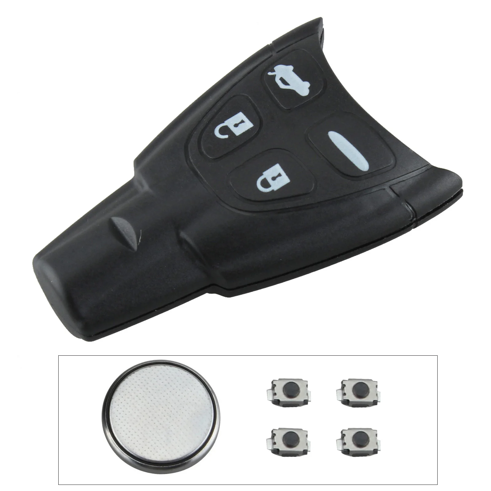 4 Button Car Remote Key Fob Transmitter Clicker Alarm Keyless Entry Transmitter Automobile Car Key for  SAAB 93 95 9-3 9-5 WF 4