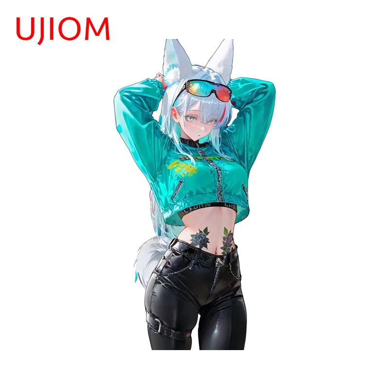 UJIOM Attractive Colorful Fox Beauty Wall Sticker Popular Furniture Refrigerator Desk Decal Delicate Home Poster Wallpapers