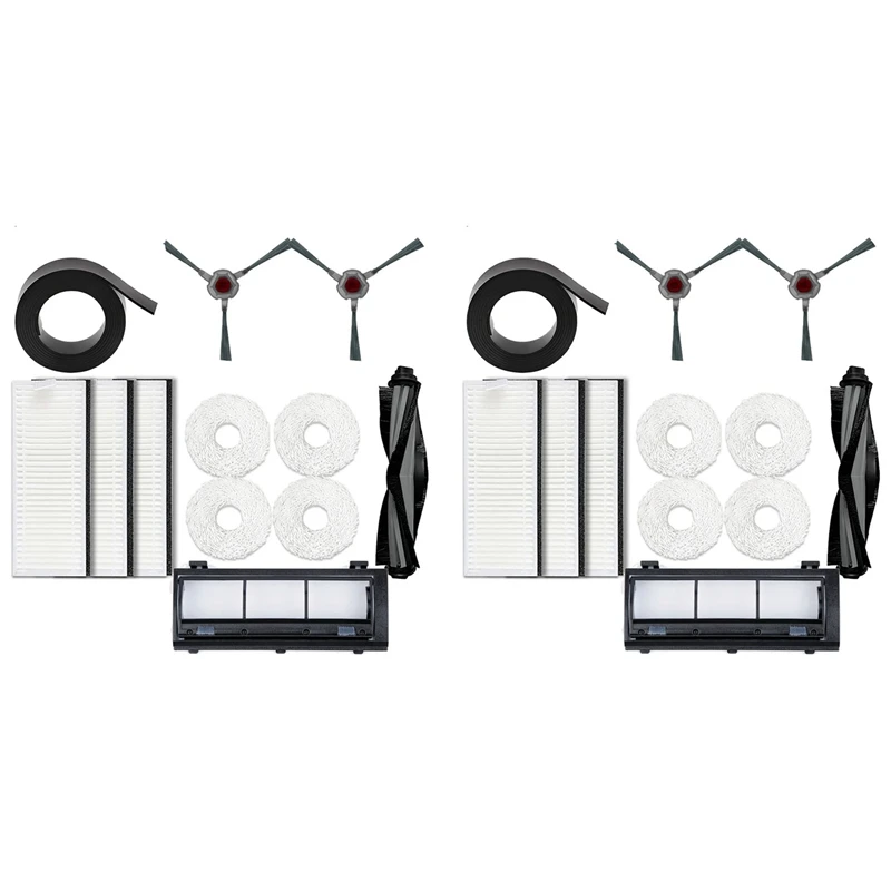 

2Set For Yeedi Mop Self-Cleaning Robot Replacement Side Brushes Main Brush Filter Dust Box Mop Cleaning Pad Accessories