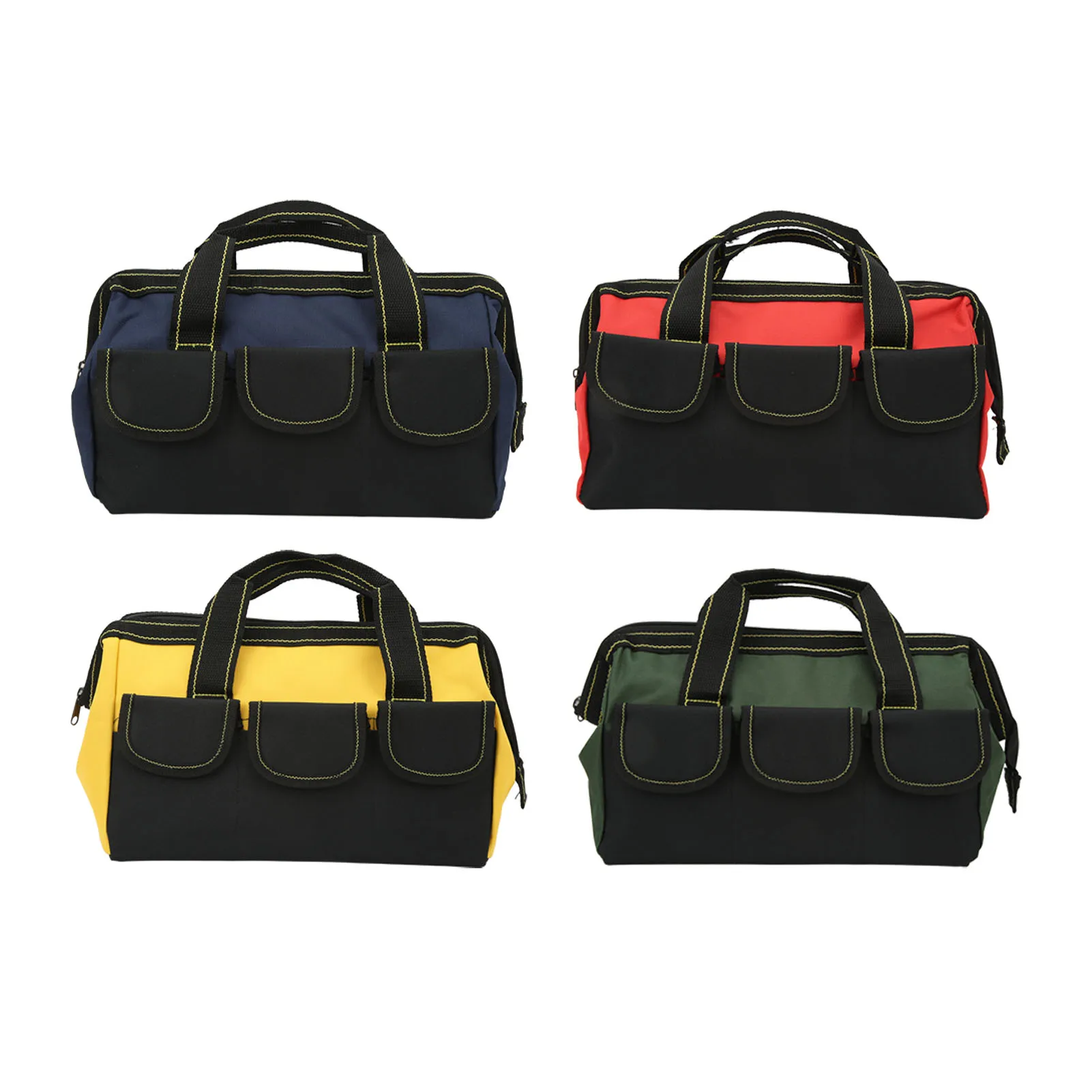 Tool Storage Bag Heavy Duty Tool Bag Waterproof Multiple Pockets 13in Easy To Carry Sturdy  Large Space for Home