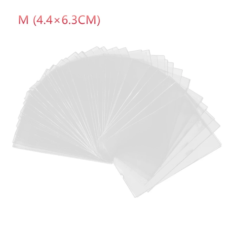 100Pcs Card Sleeves PVC Card Sleeve Baseball Card Sleeve Trading Card Sleeve Waterproof Clear Card Holder Card DropShipping