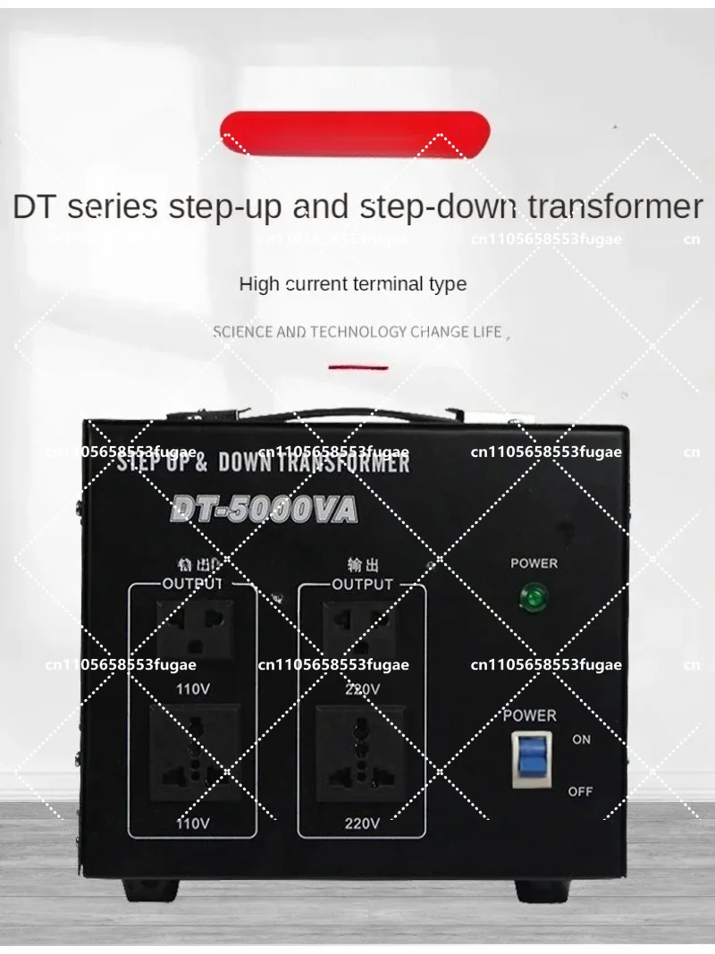 Voltage Regulator Converter 5000W 7500W 10000W Heavy Duty Power Transformer 220V to 110V Step Down Converter view 3