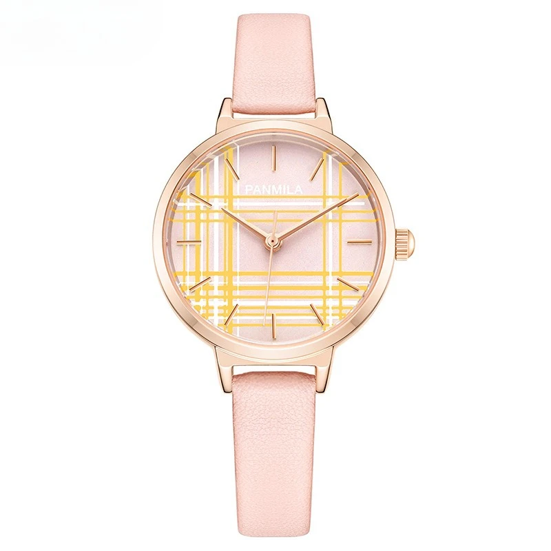 New Luxury And Fashionable Student Watch, Simple Small Dial Women'S Watch With Leather Strap, Exquisite Ladies' Wristwatch.