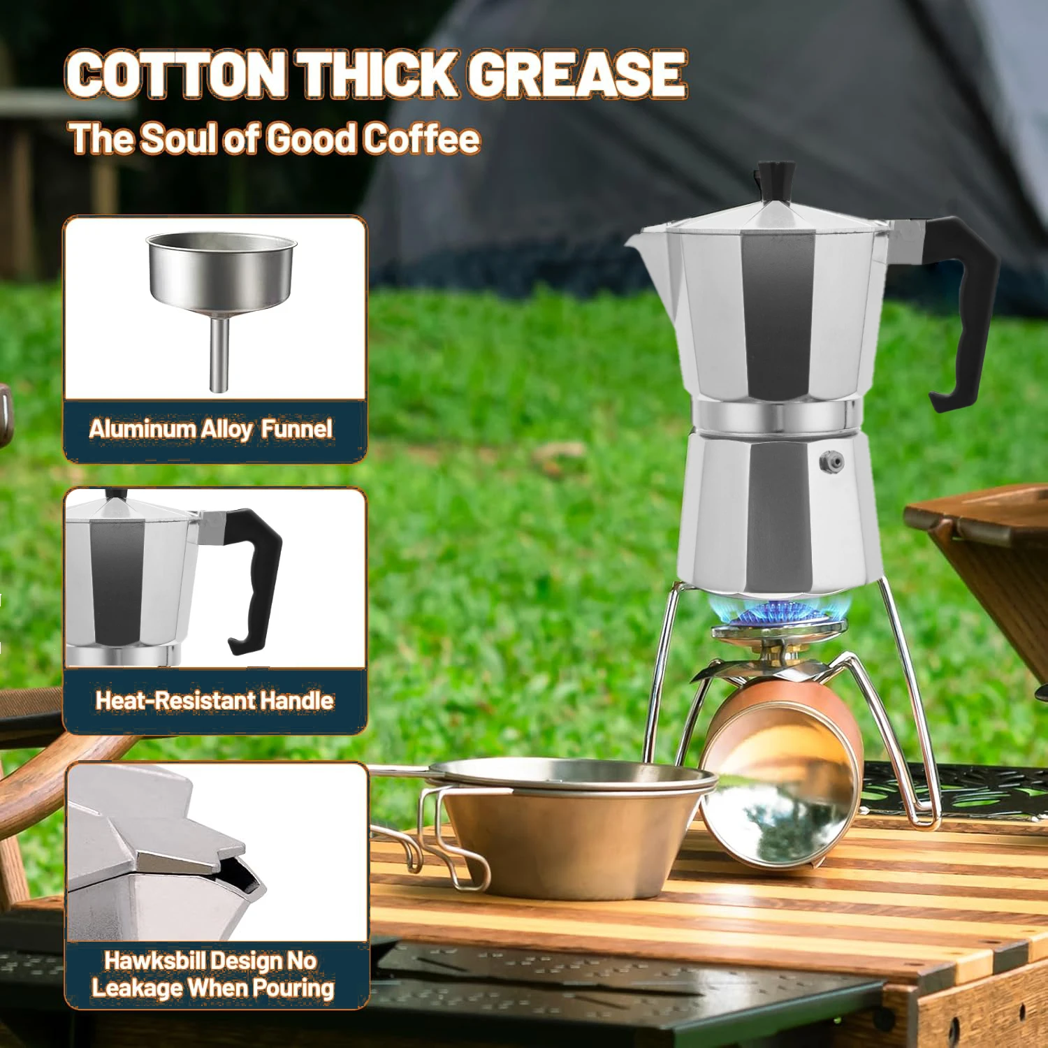 Classic Stovetop Espresso&Coffee Maker,Moka Pot for Italian&Cuban Caf  Brewing,Cafeteras, 1/2/3/6 Espresso Cups, Silver - AliExpress 18
