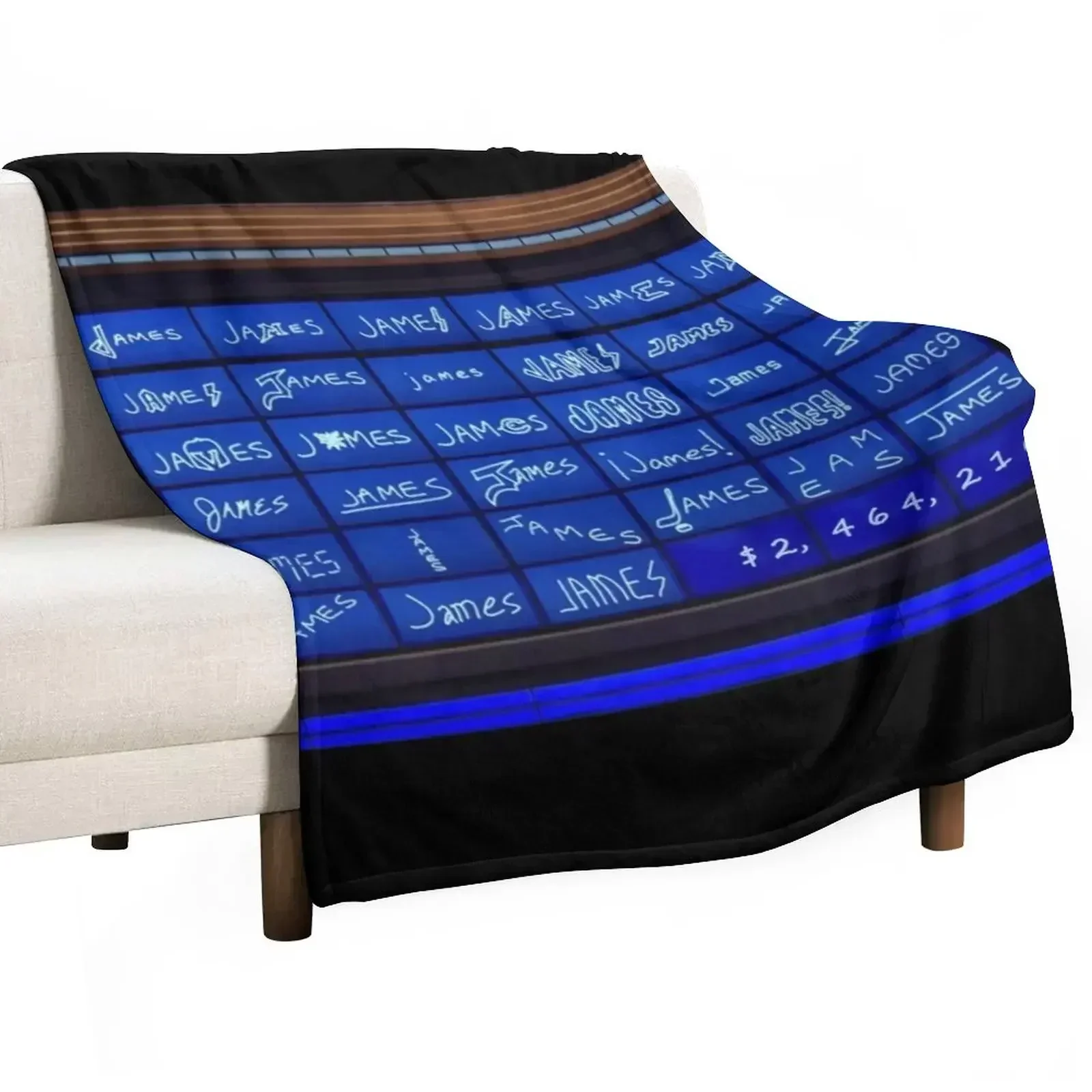 Jeopardy James Holzhauer The Champ Throw Blanket Travel Bed covers Decorative Throw bed plaid Blankets