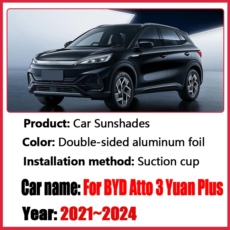 Car Surround Visor For BYD Atto 3 Yuan Plus 2021 2022 2023 2024 Auto Full Coverage Sunshade Privacy Blocks Anti-UV Accessories