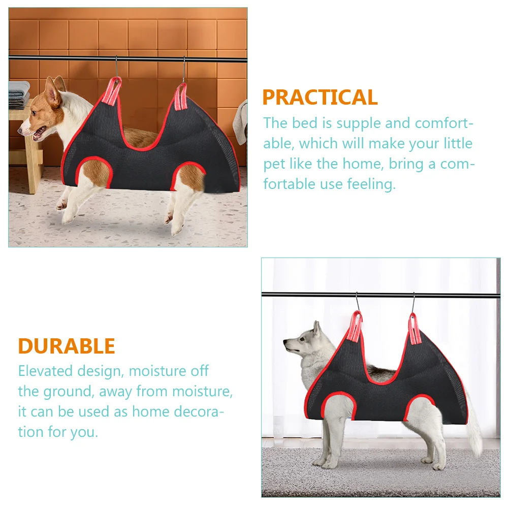 

Cat Hammock Nail Trimming Wall Mounted Elevated Bed Grooming for Cats Raised Pet