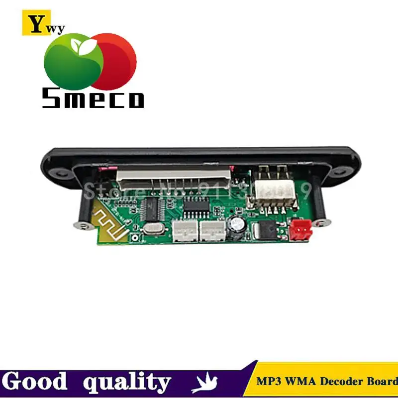 Placa decodificadora MP3 WMA de 5V y 12V, módulo de Audio, USB, TF, Radio, Bluetooth 5,0, reproductor de música inalámbrico con Control remoto para coche