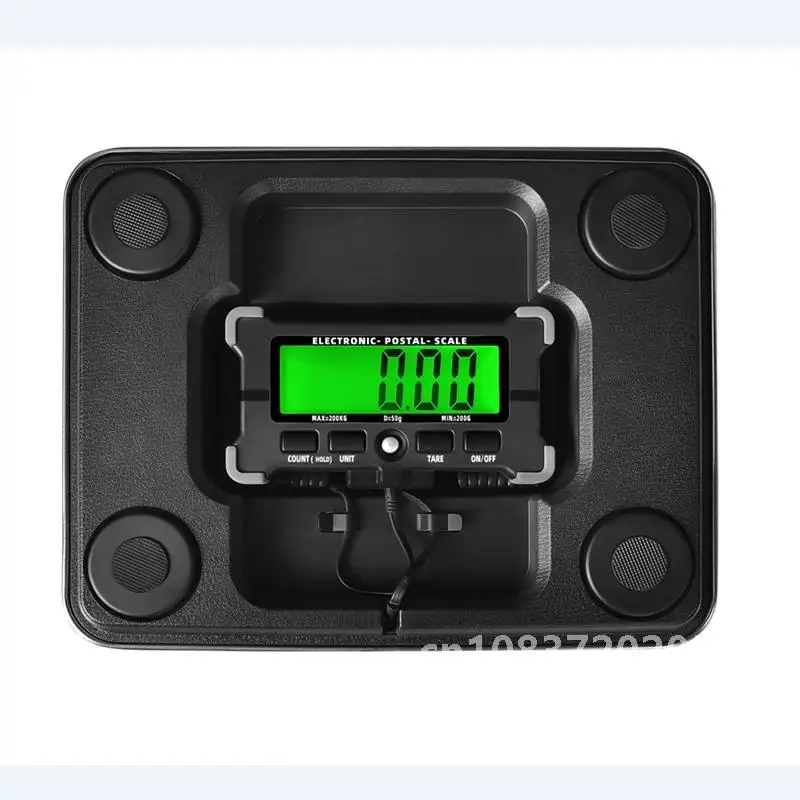 Portable 200KG Electronic Parcel Scale Stainless Steel Large Platform Digital LCD Weighing Balance For Postal Warehouse Express