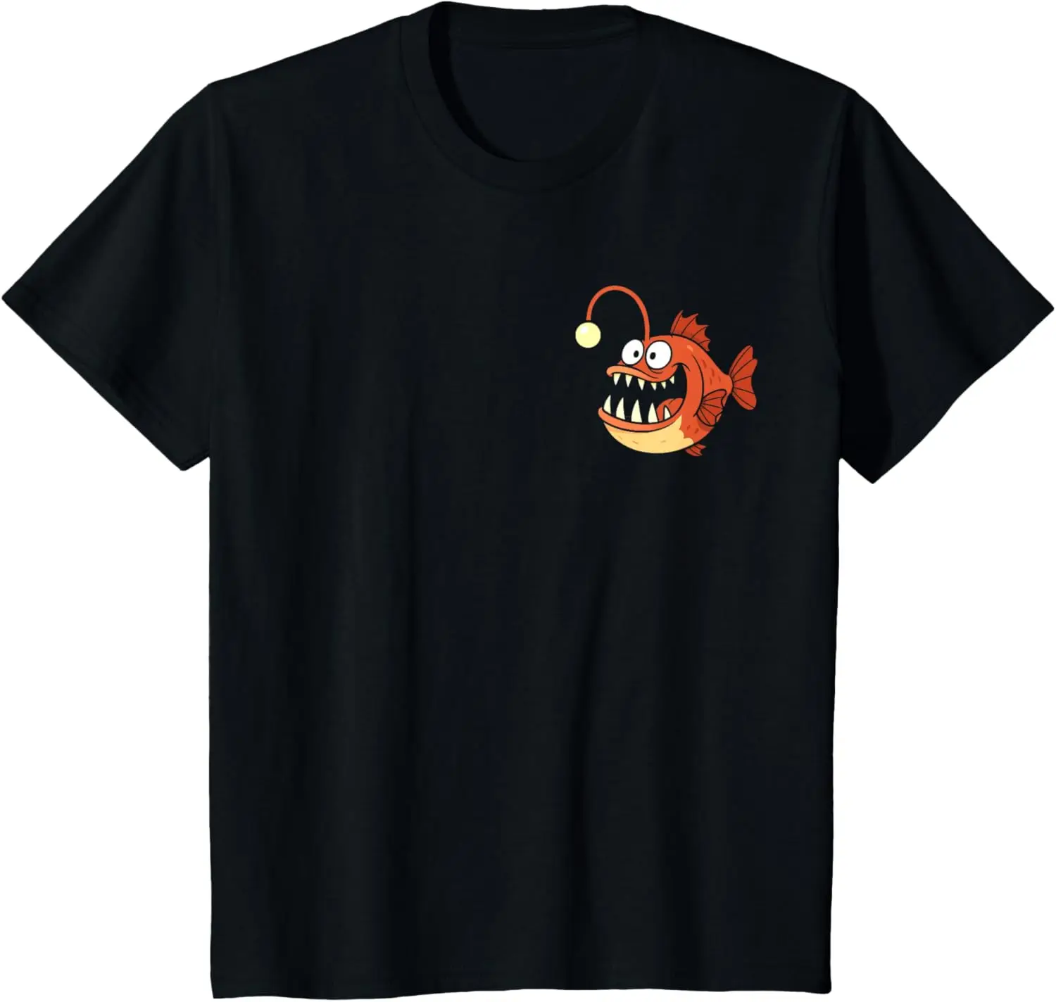Funny Anglerfish Deepsea Creature Kids Boys Girls T-Shirt Funny Cool Cotton Casual Short Sleeve Tee Graphic T Shirts