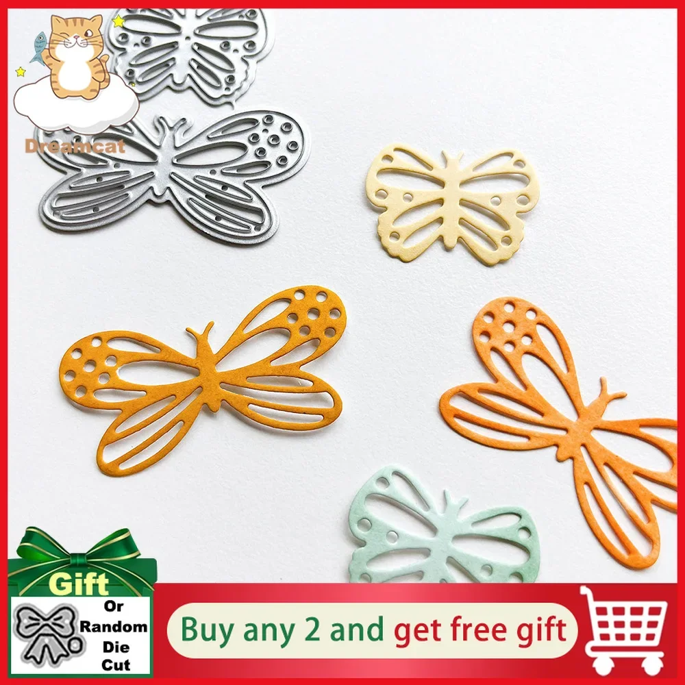 Two Butterflies Butterfly Die Christmas Decoration New Cutting Dies 2025 Troqueles De Corte De Metal Scrapbooking Molds Stencils