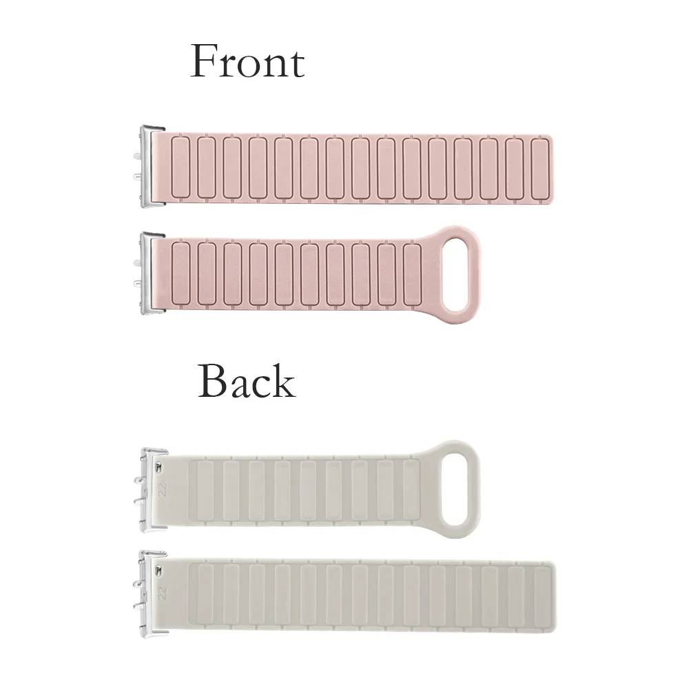 18mm Magnetic Silicone Strap For Samsung Galaxy Band Fit3 Armor Style Quick Release Adjustable Watch Band Bracelet for Man Woman