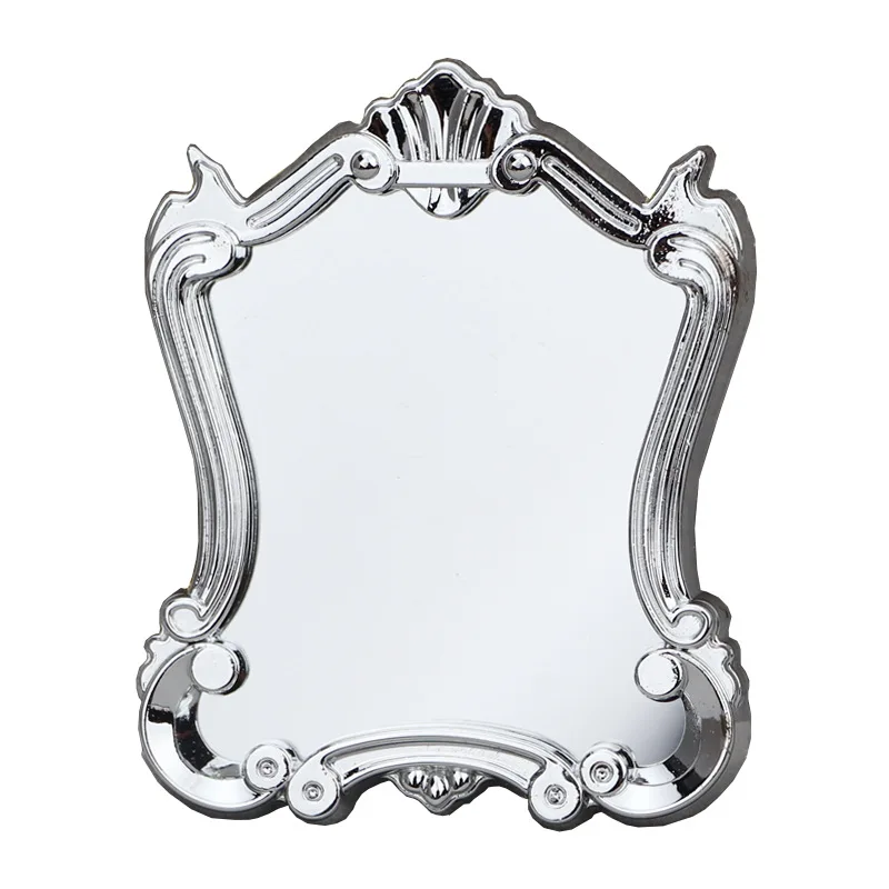 Specchio in miniatura per casa delle bambole in scala 1:12 5picecs - Arredamento versatile con bordo dorato chic |   Accessori per la casa delle bambole del bagno della camera da letto