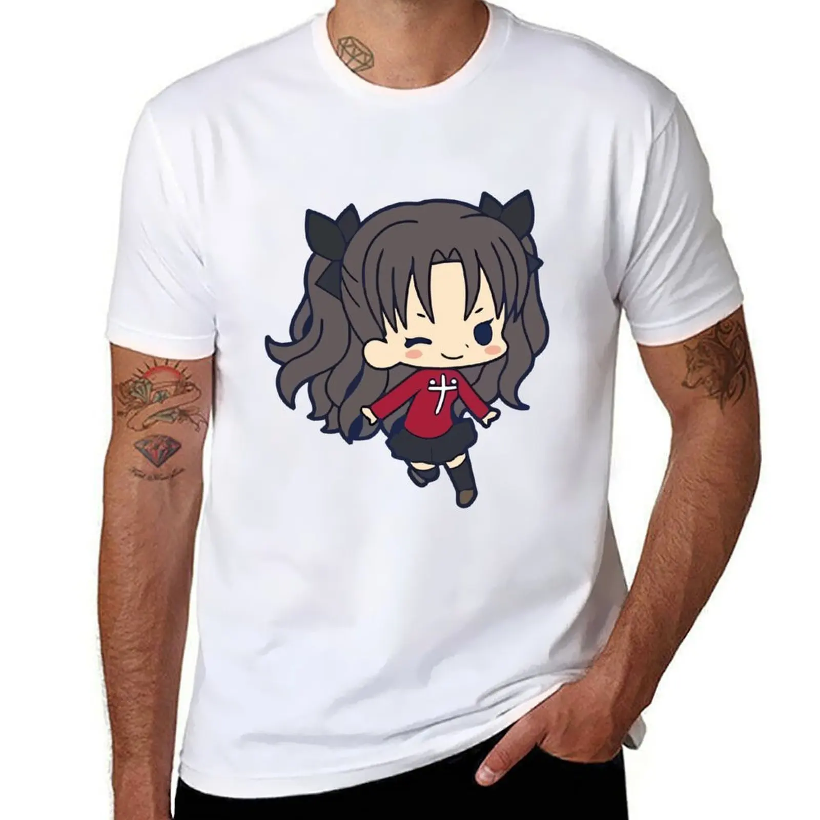 

Rin Tohsaka T-Shirt Big and Tall Casual T-Shirt