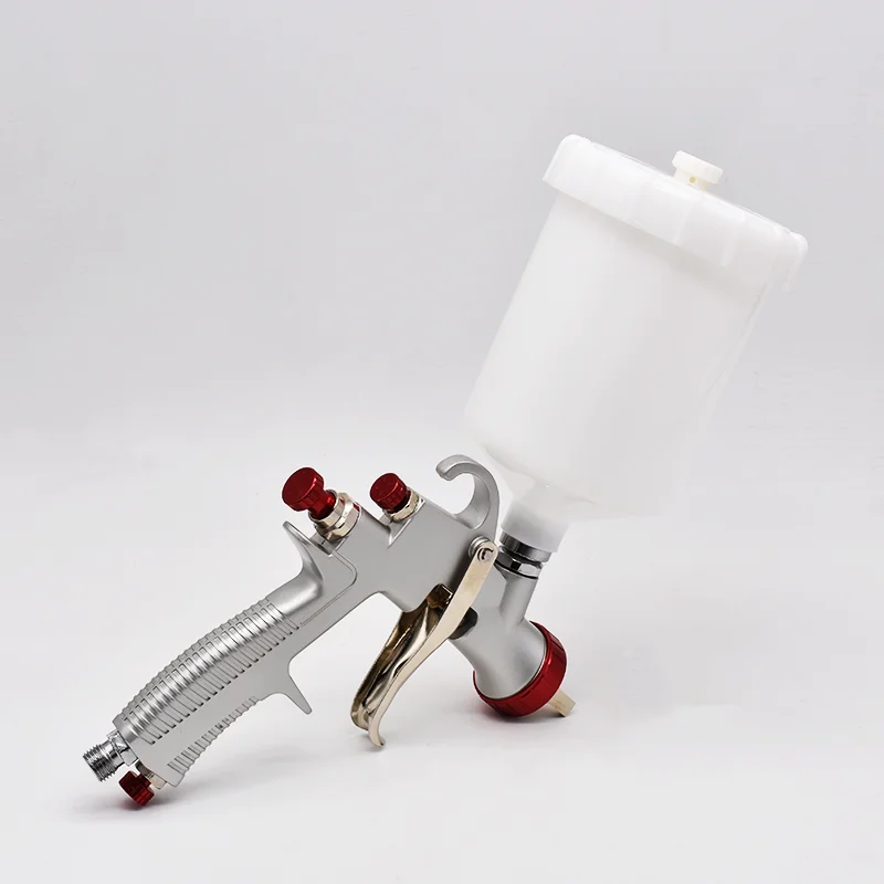 High Quality LVLP Spray Gun R500 Car Paint Gun with 600CC No Clean Cup and Spray Gun Adaptor for Cars Finish Painting