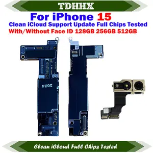 Bilashmart Motherboard iPhone 15 Clean iCloud 512GB Mainboard with System 256GB Logic Board 128 GB Function Support Update Replace