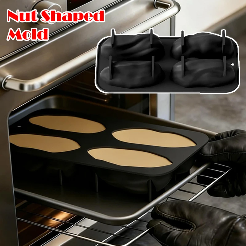 

Silicone Chocolate Molds for Baking Non-Stick Gummy Mold Pistachios Design Mousse Cake Mould Kitchen Party Dessert Baking Tools