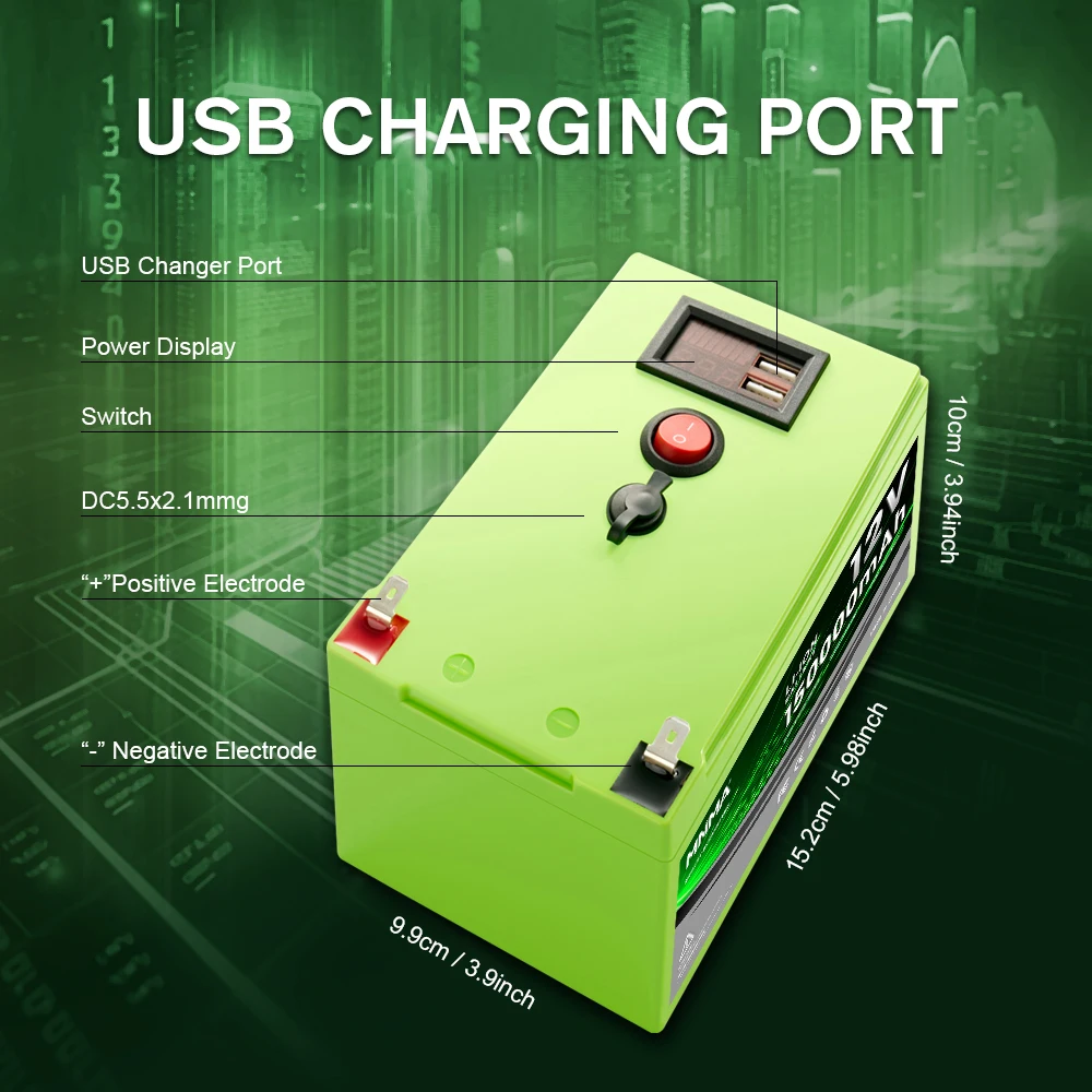 Outdoor Camping Tv - 12V100Ah Built-in BMS lithium-ion battery for